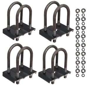Trailer U Bolt Kit 5-1/2" for 3500 lbs 2-3/8" Round Axle, 2 Pack Trailer U Bolt Kit 5-1/2" for 3500 lbs 2-3/8" Round Axle, 2 Pack