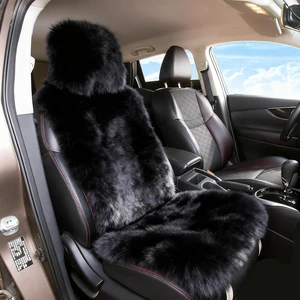 Fluffy Sheepskin Car Seat Cover for Soft Auto Fur Pet Cushion Pad Fluffy Sheepskin Car Seat Cover for Soft Auto Fur Pet Cushion Pad