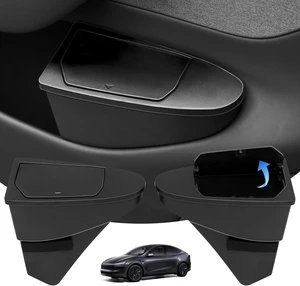 Door Built-in Trash Can for Tesla Model Y Juniper 2026(NOT for Standard), FrontSeat Car Garbage Bin with PushOpen Lid, Premium Waterproof ABS Door Organizer Insert Accessories Door Built-in Trash Can for Tesla Model Y Juniper 2026(NOT for Standard), FrontSeat Car Garbage Bin with PushOpen Lid, Premium Waterproof ABS Door Organizer Insert Accessories