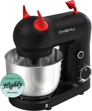 Stand Mixer, Compact & Space-Saving, Stainless Steel Bowl, Unique & Playful Design, Effcient 300W Motor, Dishwasher-Safe Attachments, SM-2549A (Black) Stand Mixer, Compact & Space-Saving, Stainless Steel Bowl, Unique & Playful Design, Effcient 300W Motor, Dishwasher-Safe Attachments, SM-2549A (Black)