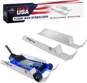 488 Aluminum Floor Jack Holder Organizer for Enclosed Race Trailer- Made in USA- Mounted Stabilizer Holds Most Standard Floor Jacks - Secures Floor Jacks from Rolling Around While in Motion 488 Aluminum Floor Jack Holder Organizer for Enclosed Race Trailer- Made in USA- Mounted Stabilizer Holds Most Standard Floor Jacks - Secures Floor Jacks from Rolling Around While in Motion