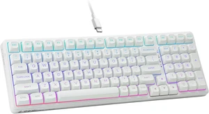 E-Yooso Creamy Mechanical Keyboard Wired, RGB Backlit, White E-Yooso Creamy Mechanical Keyboard Wired, RGB Backlit, White