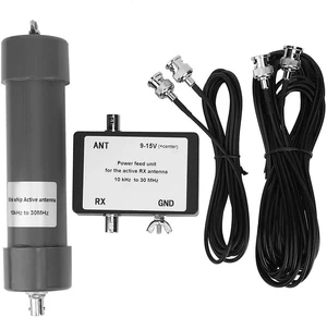 Active Antenna, 10 kHz to 30 MHz Mini Whip Active Antenna with Portable Cable for Radio Communication Active Antenna, 10 kHz to 30 MHz Mini Whip Active Antenna with Portable Cable for Radio Communication