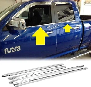 Polished Stainless Steel Window Sills Trims for 2009-2018 RAM 1500/2500/3500 Quab Cab Polished Stainless Steel Window Sills Trims for 2009-2018 RAM 1500/2500/3500 Quab Cab