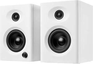 Powered Computer Speakers for Desktop PC and Music, White Pair Powered Computer Speakers for Desktop PC and Music, White Pair