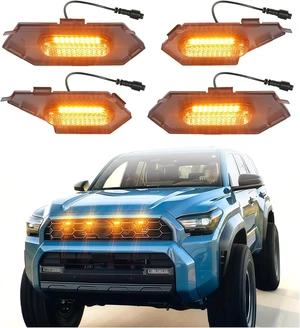 Grill Lights for 4Runner 2025-2026 Raptor Light TRD Sport Off Road, Amber Grill Lights for 4Runner 2025-2026 Raptor Light TRD Sport Off Road, Amber