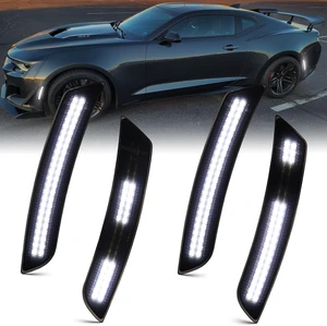 White Dynamic LED Side Marker Lights for 2016-2024 Chevy Camaro 6th Gen White Dynamic LED Side Marker Lights for 2016-2024 Chevy Camaro 6th Gen