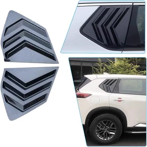 for Nissan Rogue 2021-2026 Racing Style Rear Side Window Louvers Sport Style Scoop Louvers Cover Blinds Cool Exterior Decoration-Carbon Fiber for Nissan Rogue 2021-2026 Racing Style Rear Side Window Louvers Sport Style Scoop Louvers Cover Blinds Cool Exterior Decoration-Carbon Fiber