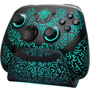 Switch 2 Wireless Controller with Charging Dock, Hall Effect Pro Controller for Switch 2/OLED/Steam Deck, Luminex Bluetooth Controles with Hidden Glow LED, Wake-Up, Turbo, Back Paddles & Motion Switch 2 Wireless Controller with Charging Dock, Hall Effect Pro Controller for Switch 2/OLED/Steam Deck, Luminex Bluetooth Controles with Hidden Glow LED, Wake-Up, Turbo, Back Paddles & Motion