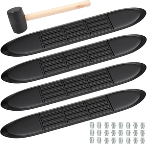 Replacement Step Pad for 3" Round Nerf Bars Set of 4 Pack, 21" Long x 3" Wide, Durable Non-Slip Running Boards Replacement Pads with Rubber Mallet and 24 Pins Replacement Step Pad for 3" Round Nerf Bars Set of 4 Pack, 21" Long x 3" Wide, Durable Non-Slip Running Boards Replacement Pads with Rubber Mallet and 24 Pins
