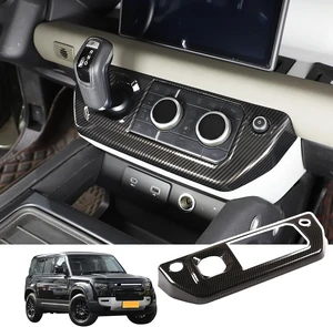 Car Center Control Air Conditioning Button Frame Gear Shift Panel Frame Trim Compatible with Land Rover Defender 90 110 130 2020-2024 Air Conditioning Shifter Frame (Carbon Fiber Texture) Car Center Control Air Conditioning Button Frame Gear Shift Panel Frame Trim Compatible with Land Rover Defender 90 110 130 2020-2024 Air Conditioning Shifter Frame (Carbon Fiber Texture)