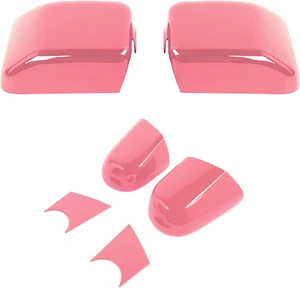 2-Piece Pink Side Mirror Cover Trim Set for Jeep Wrangler JL JLU 4xe & Gladiator JT 2018-Present Fits Mirrors Without Puddle Lights, Exterior Styling Accessories 2-Piece Pink Side Mirror Cover Trim Set for Jeep Wrangler JL JLU 4xe & Gladiator JT 2018-Present Fits Mirrors Without Puddle Lights, Exterior Styling Accessories