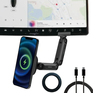 Magnetic Wireless Car Charger Mount for 2023 Tesla Model 3/Y Magnetic Wireless Car Charger Mount for 2023 Tesla Model 3/Y