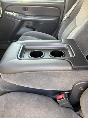 Center Console Lid with Cup Holders for 1999-2007 Chevy Silverado Sierra Dark Grey Center Console Lid with Cup Holders for 1999-2007 Chevy Silverado Sierra Dark Grey
