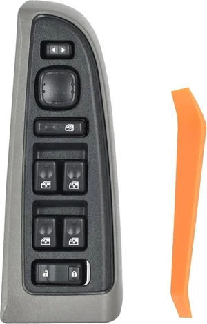 15883323 Front Driver Side Power Window Switch Door Lock GrayBezel 15883323 Front Driver Side Power Window Switch Door Lock GrayBezel
