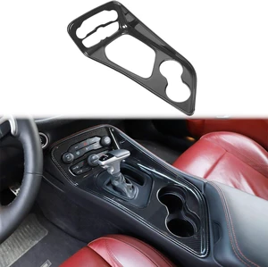 for Challenger Gear Shift Shifter Panel Shift Lever Panel Transmission Gear Selector Gearstick Panel Cover Trim Fit for 2015-2026+ Dodge Challenger Interior Accessories Carbon Fiber for Challenger Gear Shift Shifter Panel Shift Lever Panel Transmission Gear Selector Gearstick Panel Cover Trim Fit for 2015-2026+ Dodge Challenger Interior Accessories Carbon Fiber