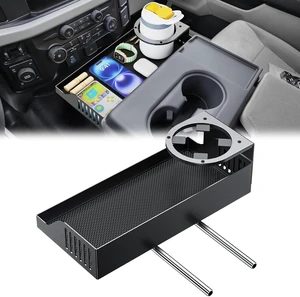 Metal Headrest Organizer with Cup Holder for Ford F150 F250 F350 2011-2026 Metal Headrest Organizer with Cup Holder for Ford F150 F250 F350 2011-2026