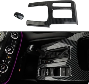 Carbon Fiber Style Automatic Gear Shift Head Panel Cover Trim Accessories for 2023-2026 Acura Integra Carbon Fiber Style Automatic Gear Shift Head Panel Cover Trim Accessories for 2023-2026 Acura Integra