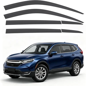 Tape-on Window Visors Rain Guards Fit for Honda CR-V CRV 2023-2026 6PCS Tape-on Window Visors Rain Guards Fit for Honda CR-V CRV 2023-2026 6PCS