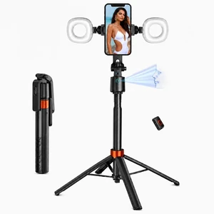 70" Auto Face Tracking Tripod with Light, 360° Smart Phone Stand with Remote, Selfie Stick for iPhone Android, No App Needed, Video Recording Vlogging Live Streaming 70" Auto Face Tracking Tripod with Light, 360° Smart Phone Stand with Remote, Selfie Stick for iPhone Android, No App Needed, Video Recording Vlogging Live Streaming