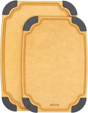 Essential Series 2-in1 Wood Cutting Board Set for Kitchen, Wooden Board for Chopping Vegetables, Bread, Cheese, Meat, Salad, Bread Board for Countertop, Butcher Block, Non-Slip Essential Series 2-in1 Wood Cutting Board Set for Kitchen, Wooden Board for Chopping Vegetables, Bread, Cheese, Meat, Salad, Bread Board for Countertop, Butcher Block, Non-Slip