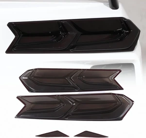 Car Tail lights Cover Compatible with Corvette C8 Stingray Z06 E-Ray 2020-2023 2024 2025, Car Rear Lamp Smoked Tinted Tail Light Cover, Tail Light Lamp Cover Guard Trim Frame Bezels (full coverage) Car Tail lights Cover Compatible with Corvette C8 Stingray Z06 E-Ray 2020-2023 2024 2025, Car Rear Lamp Smoked Tinted Tail Light Cover, Tail Light Lamp Cover Guard Trim Frame Bezels (full coverage)