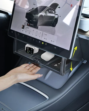 Hidden Under Screen Storage for Tesla Model Y Model 3 Accessories 2020-2026 Hidden Under Screen Storage for Tesla Model Y Model 3 Accessories 2020-2026