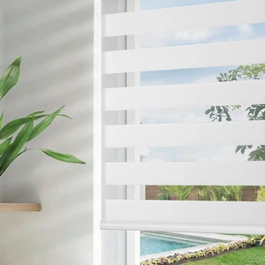 Cordless Blinds for Indoor Windows, 35" W x 75" H, White Cordless Blinds for Indoor Windows, 35" W x 75" H, White