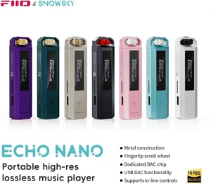 FiiO Echo Nano Retro HiFi Music Player with Scroll Wheel, CS43131 DAC, USB DAC, Lossless Audio Player Supporting DSD256/FLAC/WAV/MP3, 3.5mm Output, 256GB Expansion (Black) FiiO Echo Nano Retro HiFi Music Player with Scroll Wheel, CS43131 DAC, USB DAC, Lossless Audio Player Supporting DSD256/FLAC/WAV/MP3, 3.5mm Output, 256GB Expansion (Black)
