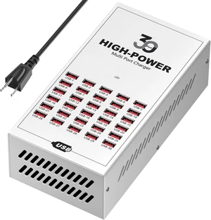 200W 30 Port Multiple USB Charging Station, Multiple Phone Charger Station with Intelligent Protection, Desktop Multi Port USB Hub for School/Hotel/Travel/Shop, Compatible with iPhone/ipad/Tablet 200W 30 Port Multiple USB Charging Station, Multiple Phone Charger Station with Intelligent Protection, Desktop Multi Port USB Hub for School/Hotel/Travel/Shop, Compatible with iPhone/ipad/Tablet