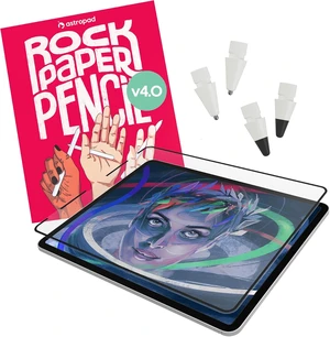Rock Paper Pencil v4.0 Paper Feel Matte Screen Protector for iPad Pro 13 (M4, M5) & iPad Air 13 (M2/M3/M4) + 4 Pencil Tips (2 Ballpoint, 2 Graphite) NanoCling, Reusable, Residue Free Fits Rock Paper Pencil v4.0 Paper Feel Matte Screen Protector for iPad Pro 13 (M4, M5) & iPad Air 13 (M2/M3/M4) + 4 Pencil Tips (2 Ballpoint, 2 Graphite) NanoCling, Reusable, Residue Free Fits