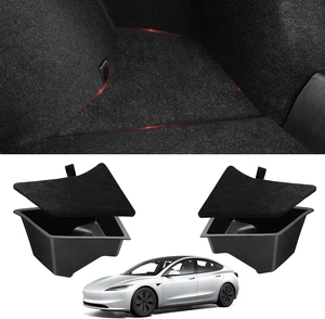 Trunk Organizer for Tesla Model 3 Highland 2026-2024 TPE Set of 2 Trunk Organizer for Tesla Model 3 Highland 2026-2024 TPE Set of 2