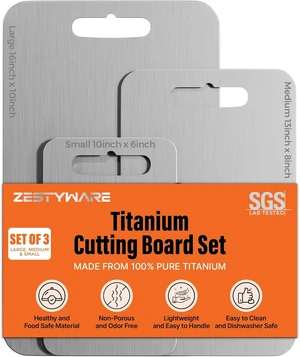 Titanium Cutting Board Set of 3, SGS Lab Tested Double-Sided Chopping Board Titanium Cutting Board Set of 3, SGS Lab Tested Double-Sided Chopping Board