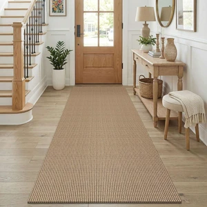 Runners for Hallways 3x8 ft Washable Kitchen Runner Non Slip Rubber Backed Hall Runners Cotton Entryway Runner Rugs for Indoor Backdoor Bedroom Kitchen, Orange Beige/Tan/Brown Runners for Hallways 3x8 ft Washable Kitchen Runner Non Slip Rubber Backed Hall Runners Cotton Entryway Runner Rugs for Indoor Backdoor Bedroom Kitchen, Orange Beige/Tan/Brown