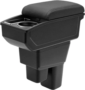 Armrest Box for Honda Fit Jazz Hatchback 2009-2013, Black Thread Armrest Box for Honda Fit Jazz Hatchback 2009-2013, Black Thread