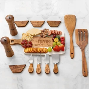 Luxury Kitchen Gift Set for Housewarming Marble Cheese Board, Acacia Wooden Grinders, Cheese Knives & Utensils, Coaster Set Elegant Charcuterie & Cooking Gift Box for Women, Couples, New Home Luxury Kitchen Gift Set for Housewarming Marble Cheese Board, Acacia Wooden Grinders, Cheese Knives & Utensils, Coaster Set Elegant Charcuterie & Cooking Gift Box for Women, Couples, New Home