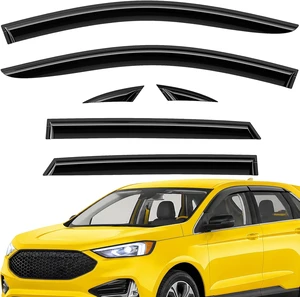 Extra Durable Window Deflectors Tape-On Window Visors Rain Guards Fit for Ford Edge 2015-2024, Sun Visors, Wind Vent for Shades, Exterior Car Accessories - 6pcs. AG0499 Extra Durable Window Deflectors Tape-On Window Visors Rain Guards Fit for Ford Edge 2015-2024, Sun Visors, Wind Vent for Shades, Exterior Car Accessories - 6pcs. AG0499