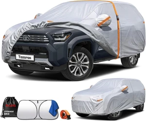 SUV Cover Custom Fit for 4Runner,RAV4,CR-V,Highlander,Durango,Ascent Waterproof All-Weather,Outdoor Heavy Duty UV-Resistant Full Car Covers with Windshield Sun Shade&Storage Bag SUV Cover Custom Fit for 4Runner,RAV4,CR-V,Highlander,Durango,Ascent Waterproof All-Weather,Outdoor Heavy Duty UV-Resistant Full Car Covers with Windshield Sun Shade&Storage Bag