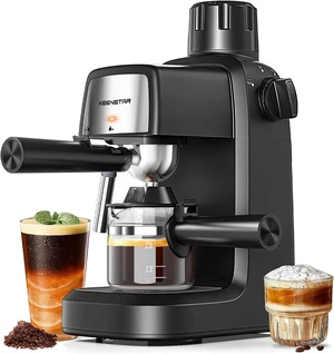 3.5Bar Espresso Machine 800W, Compact 4-Cup Espresso Maker Preheat 3.5Bar Espresso Machine 800W, Compact 4-Cup Espresso Maker Preheat