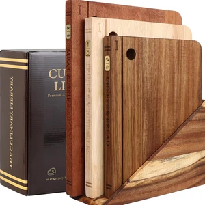 Wood Book Cutting Board Set with Stand, Wooden Cutting Boards for Kitchen,Knife Friendly Decorative Board that Look Like Books, Easy to Store & Clean,Unique Gift for Book Lovers & Home Cooks Wood Book Cutting Board Set with Stand, Wooden Cutting Boards for Kitchen,Knife Friendly Decorative Board that Look Like Books, Easy to Store & Clean,Unique Gift for Book Lovers & Home Cooks