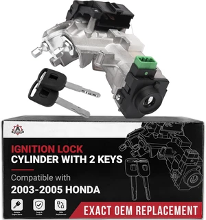 Ignition Lock Cylinder - Compatible with Honda - Accord, CR-V, Odyssey - Ignition Switch - Ignition Lock Cylinder with Keys - Replaces 35100-SDA-A71, 06350-SAA-G30-2003-2008 Ignition Lock Cylinder - Compatible with Honda - Accord, CR-V, Odyssey - Ignition Switch - Ignition Lock Cylinder with Keys - Replaces 35100-SDA-A71, 06350-SAA-G30-2003-2008