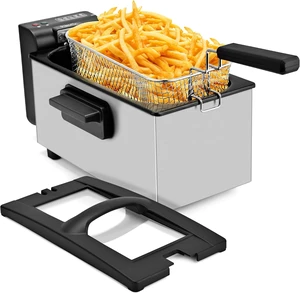 Deep Fryer 3L Capacity,1500W Oil Fryer with Adjustable Temperature Deep Fryer 3L Capacity,1500W Oil Fryer with Adjustable Temperature