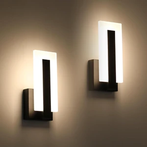 Modern LED Wall Sconces Up and Down Wall Mount Light Black 3000K Warm White Wall Lights Set of 2, Indoor Wall Lighting for Hallways, Bedrooms, Hallways, Living Room Indoor Wall Lights Modern LED Wall Sconces Up and Down Wall Mount Light Black 3000K Warm White Wall Lights Set of 2, Indoor Wall Lighting for Hallways, Bedrooms, Hallways, Living Room Indoor Wall Lights