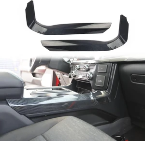 Carbon Fiber Central Control Panel Cover Tirm for Ford F150 2021-2026(Gear Shift Side) Carbon Fiber Central Control Panel Cover Tirm for Ford F150 2021-2026(Gear Shift Side)