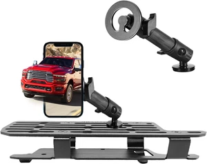 Ram 1500 Magnetic Phone Mount Compatible with 2019-2026 2021 2022 2023 2024 2025 Dodge Ram 1500 2500 3500 TRX Accessories Carbon Fiber Metal Cell Phone Holder Dash Mount No-Drill installation Ram 1500 Magnetic Phone Mount Compatible with 2019-2026 2021 2022 2023 2024 2025 Dodge Ram 1500 2500 3500 TRX Accessories Carbon Fiber Metal Cell Phone Holder Dash Mount No-Drill installation