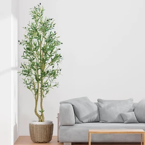 6ft Artificial Olive Tree Indoor, Fake Olive Tree with White Pot, Faux Olive Tree with Dense Leaves & Realistic Fruits, Tall Artificial Plant for Home Living Room Office Entryway Decor 6ft Artificial Olive Tree Indoor, Fake Olive Tree with White Pot, Faux Olive Tree with Dense Leaves & Realistic Fruits, Tall Artificial Plant for Home Living Room Office Entryway Decor