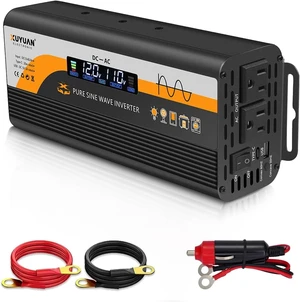 XUYUAN 500W Pure Sine Wave Inverter 12V/24V for RV Camping Truck Emergency XUYUAN 500W Pure Sine Wave Inverter 12V/24V for RV Camping Truck Emergency