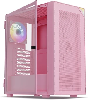 Pink AL800 Mid Tower ATX Gaming PC Computer Case Pink AL800 Mid Tower ATX Gaming PC Computer Case