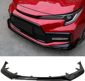 FITS 2020-2026 TOYOTA COROLLA SEDAN SE/XSE GLOSS BLACK V2 SPORT FRONT BUMPER LIP SPLITTER KIT FITS 2020-2026 TOYOTA COROLLA SEDAN SE/XSE GLOSS BLACK V2 SPORT FRONT BUMPER LIP SPLITTER KIT