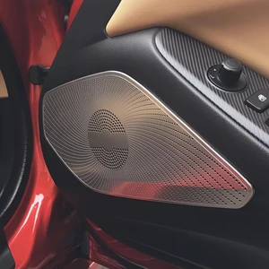 2Pcs Car Audio Sound Speaker Cover Door Loudspeaker Trim Horn Covers Protector Compatible with 2016-2020 Mazda Miata MX-5 MX5, Interior Accessories Bright Silver Stainless Steel 2Pcs Car Audio Sound Speaker Cover Door Loudspeaker Trim Horn Covers Protector Compatible with 2016-2020 Mazda Miata MX-5 MX5, Interior Accessories Bright Silver Stainless Steel